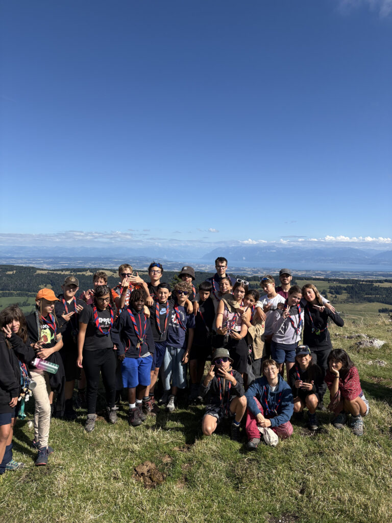 Les éclais devant un paysage