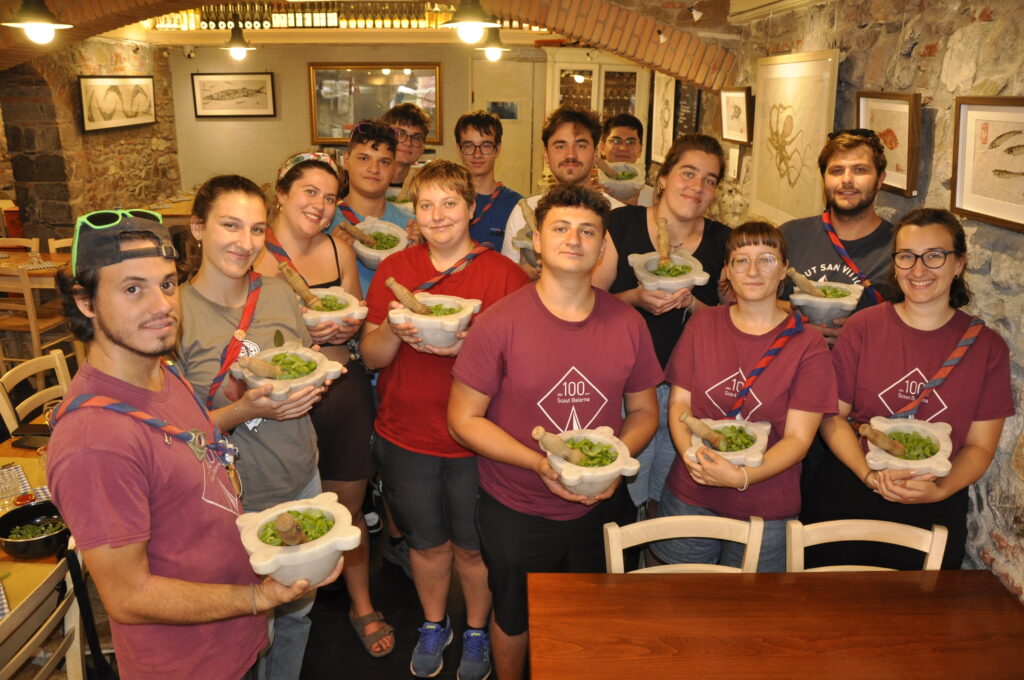 Le groupe avec leur pesto fait maison