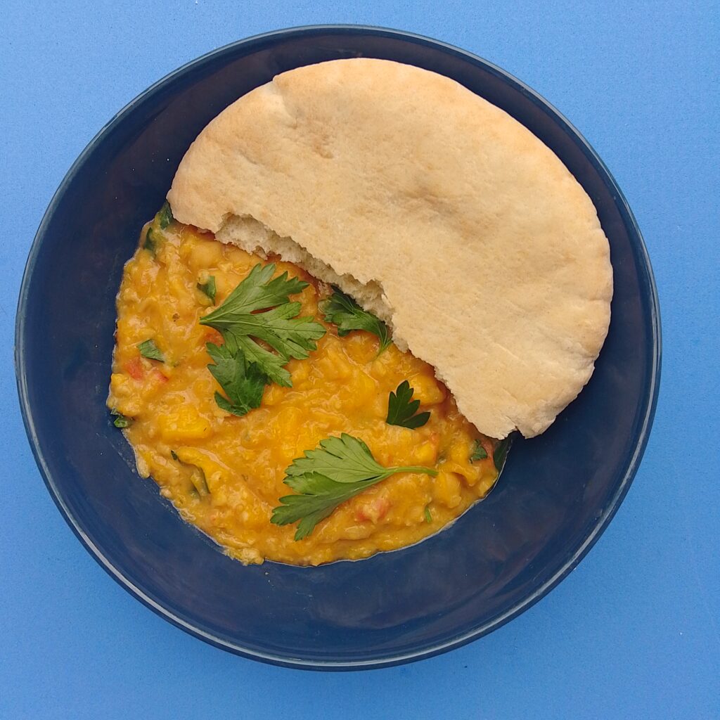 Ibihaza mit Fladenbrot